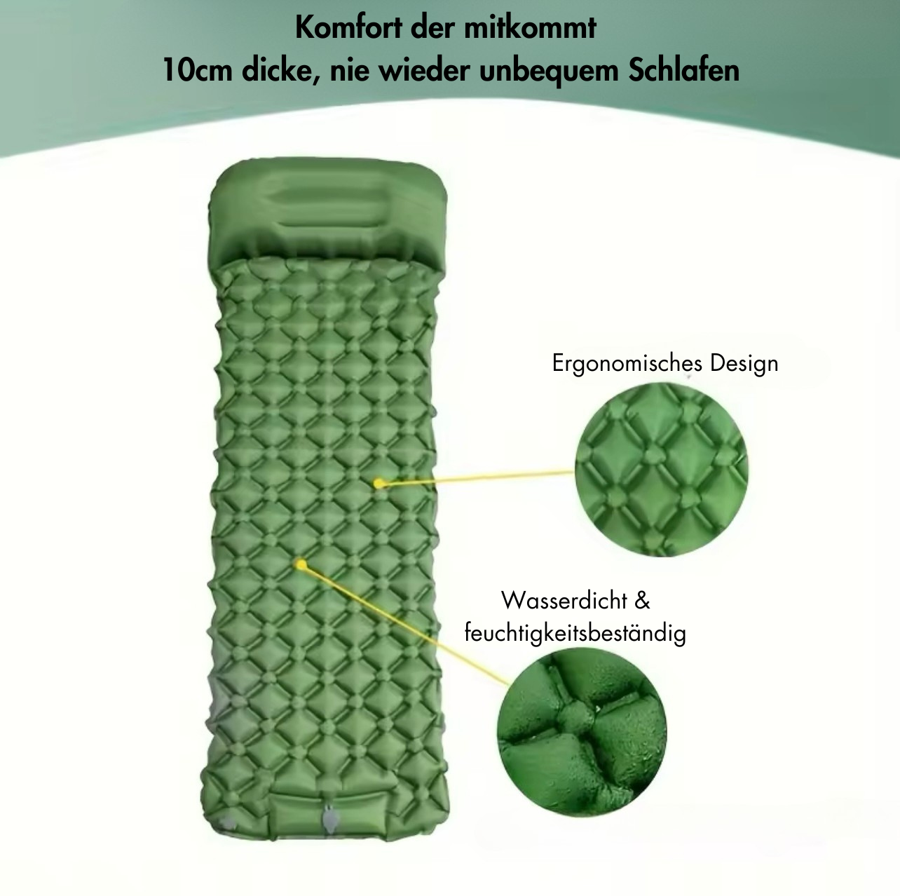 Amdaros Isomatte mit integrierter Pumpe